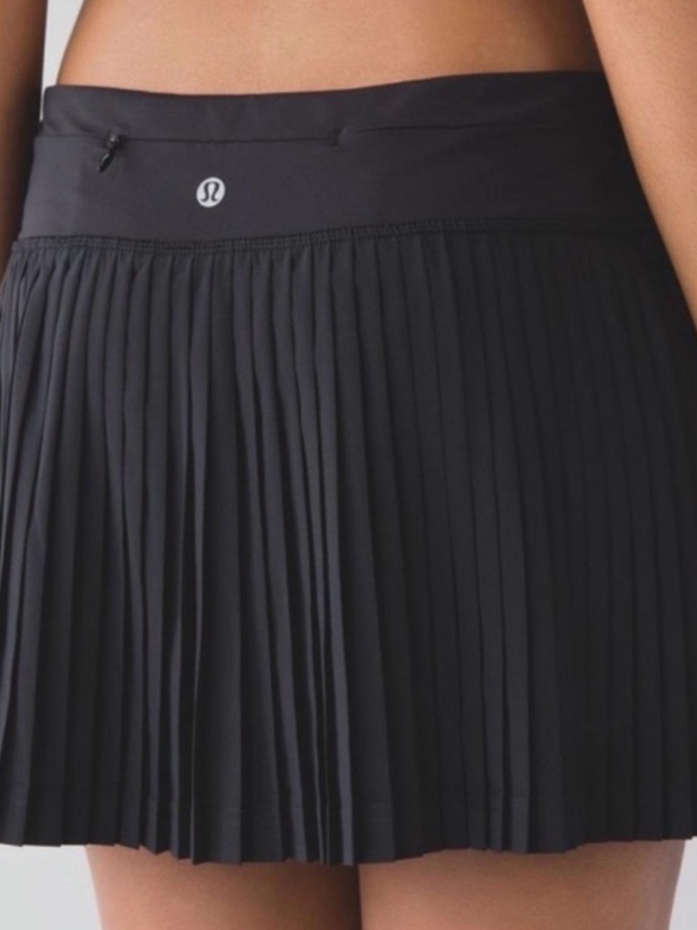 LuluLemon Black Pleated Mini Skort